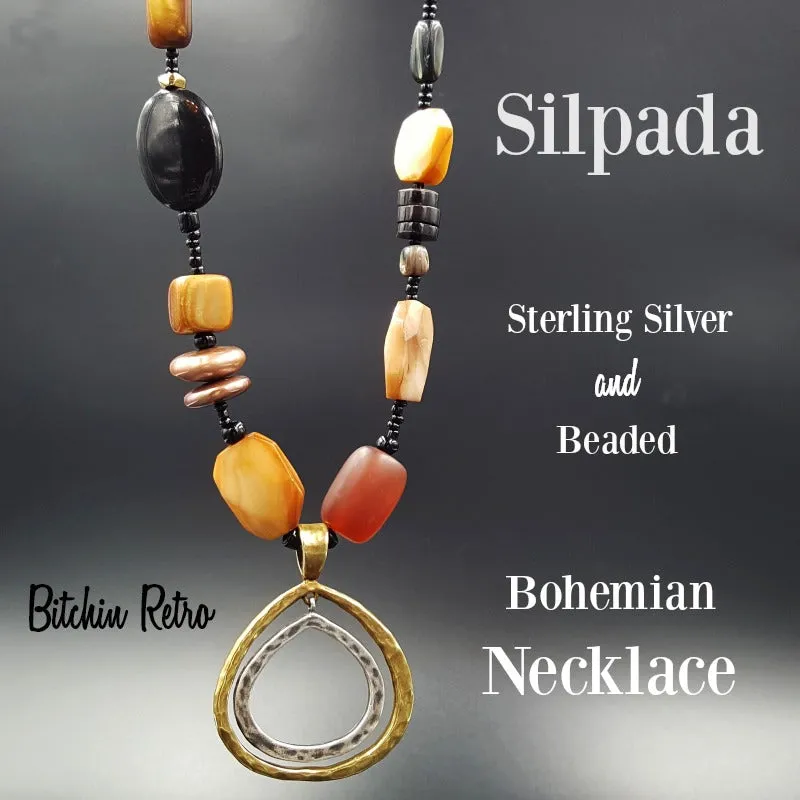 Silpada Sterling Silver Necklace with Freshwater Pearls and Beads