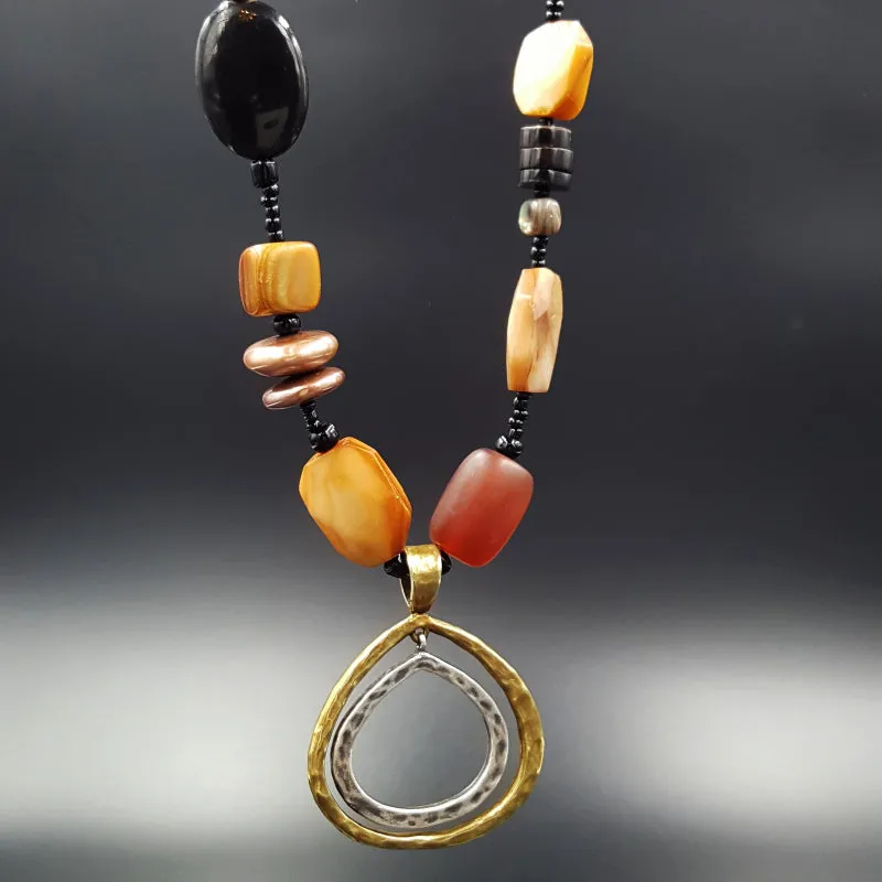 Silpada Sterling Silver Necklace with Freshwater Pearls and Beads