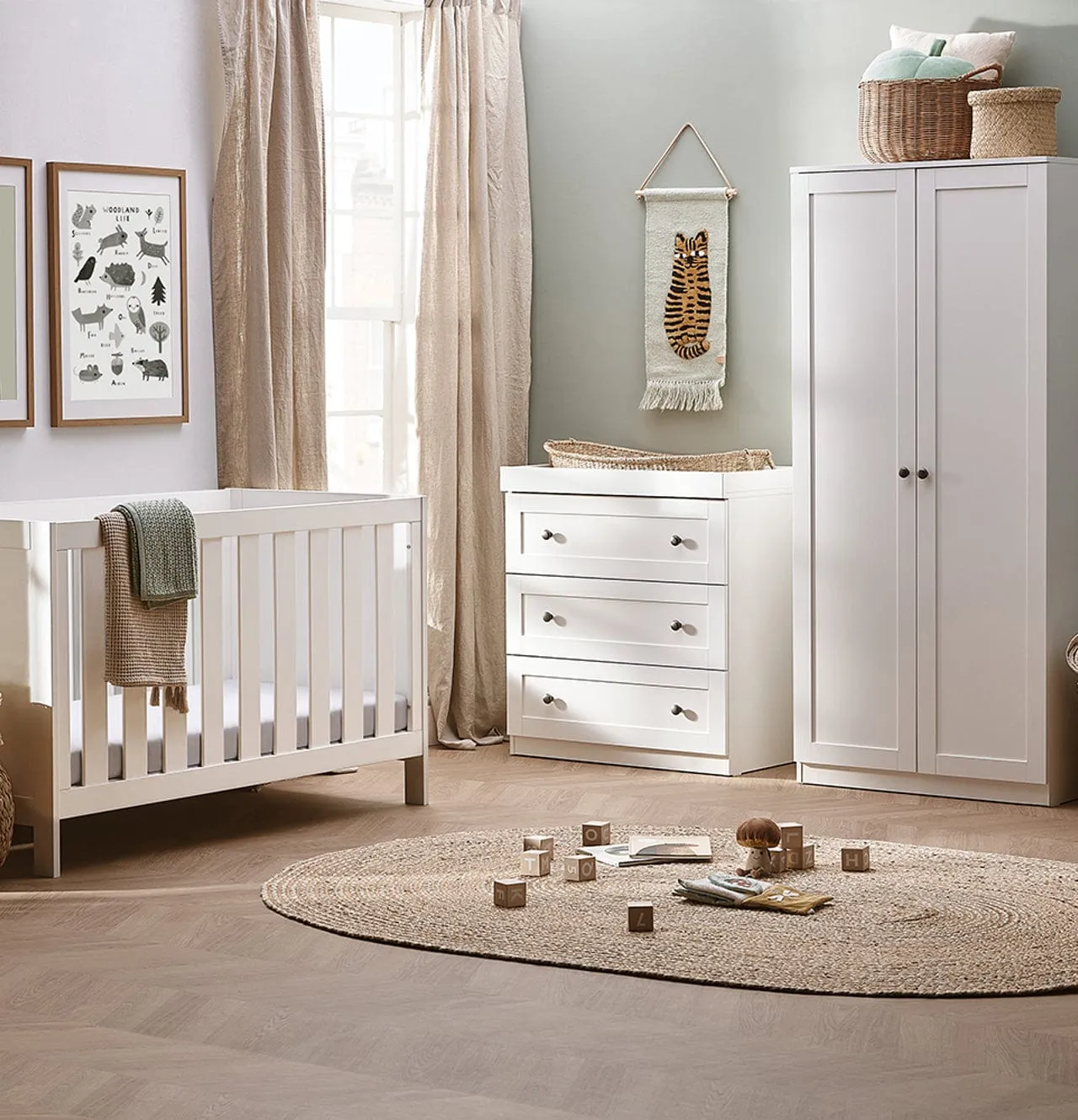 Silver Cross Bromley 3 Piece Furniture Set - White