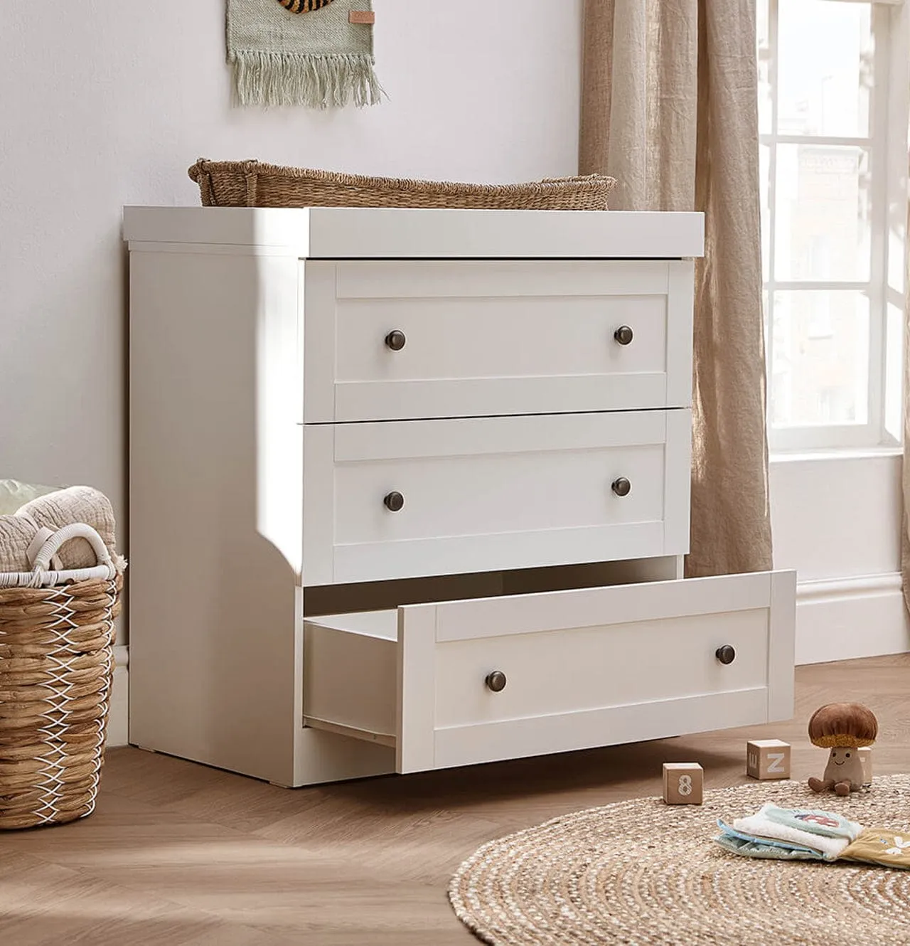 Silver Cross Bromley 3 Piece Furniture Set - White
