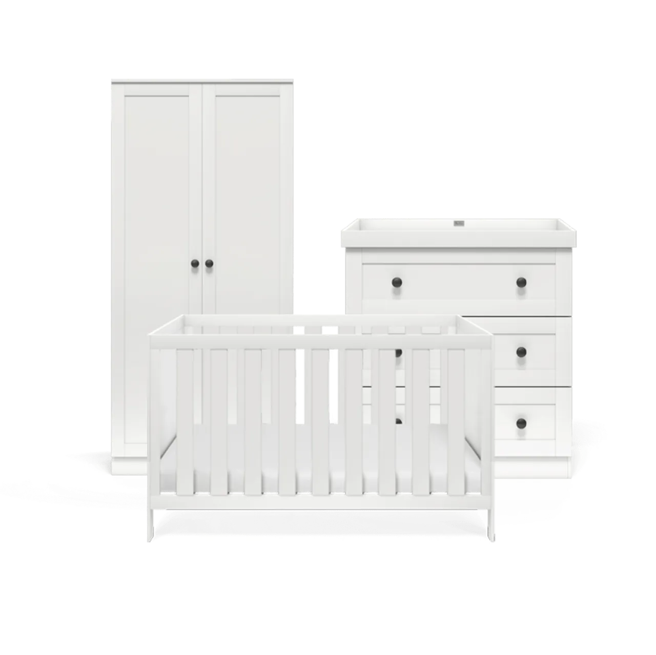 Silver Cross Bromley 3 Piece Furniture Set - White