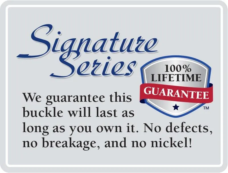 Silver Square Titanium Buckle (1 ¼") by Nickel Smart®