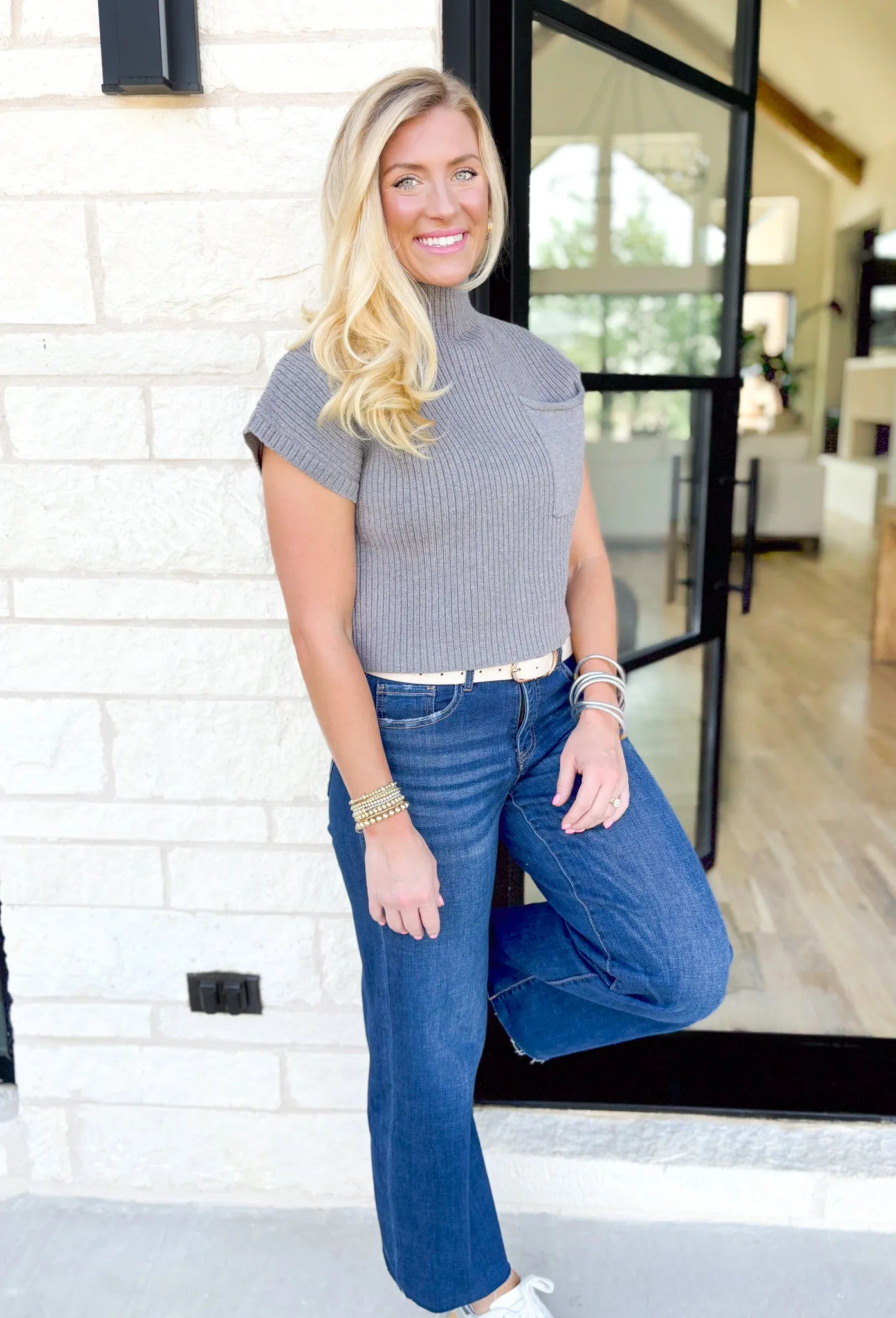 Simple Solution Sweater in Charcoal