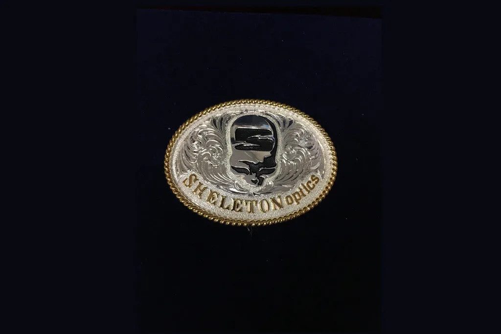 Skull Logo Belt Buckle (oval)