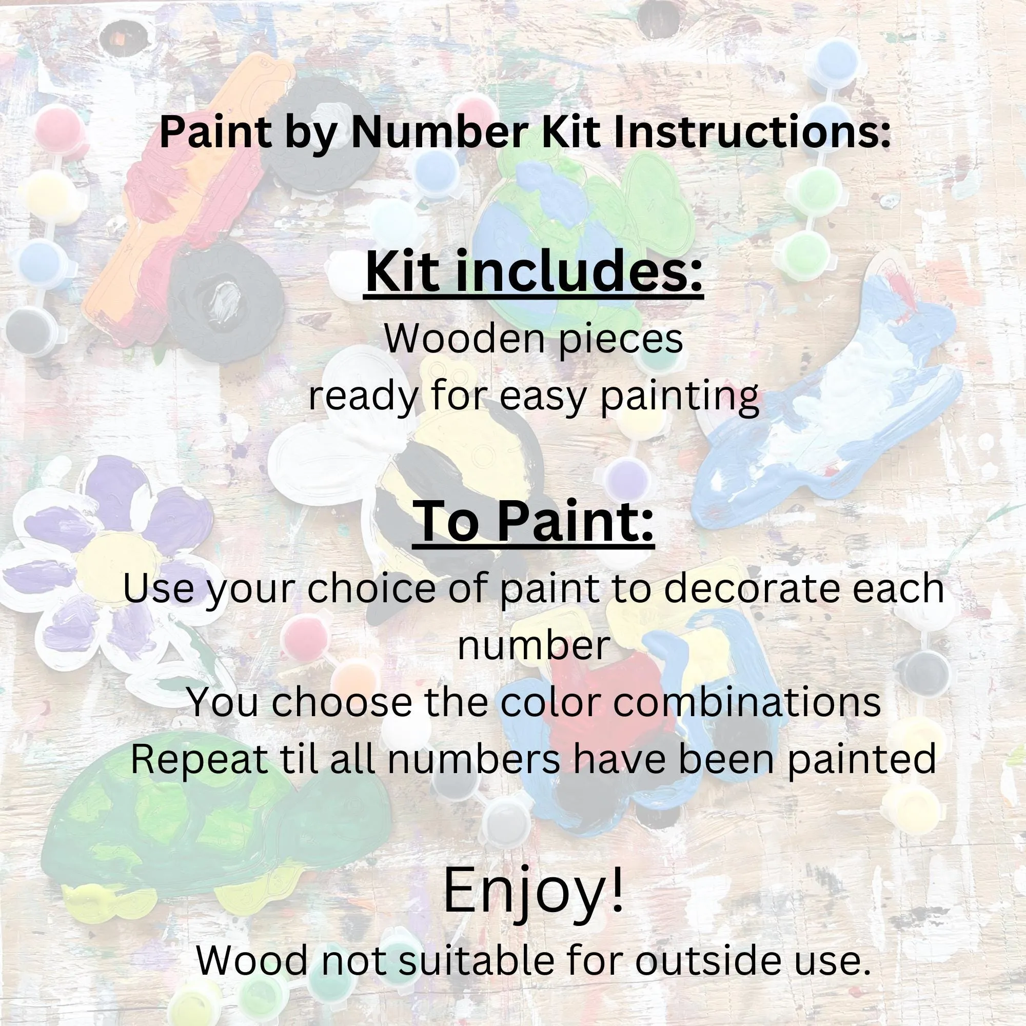 Snowman Painting by Numbers Unpainted Wood Make Your Own Sign,  Craft Kits for Kids, Winter Birthday Party Favor