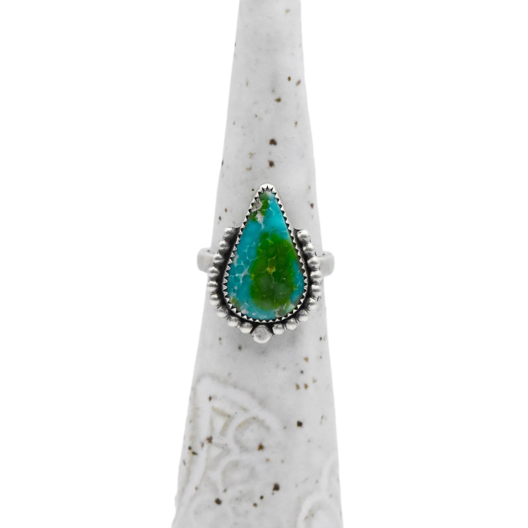 Sonoran Gold Turquoise & Sterling Silver Ring  / U.S. Size 7