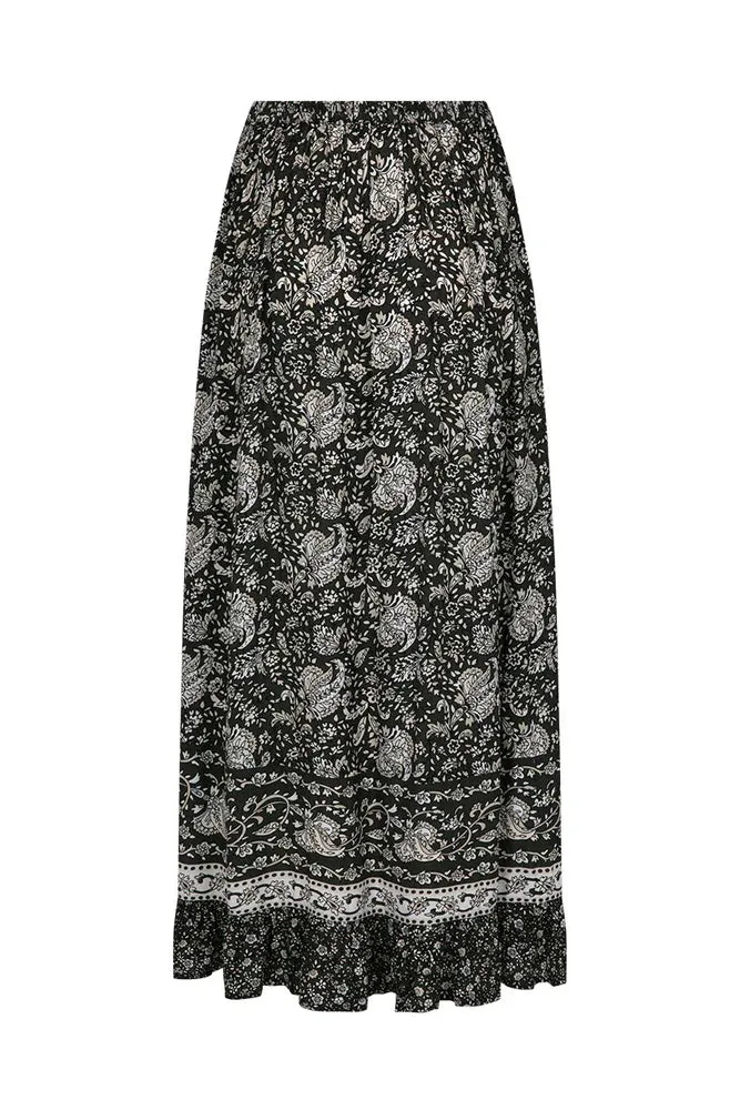 Spell LITTLE BIRD SLIMLINE SKIRT Midnight