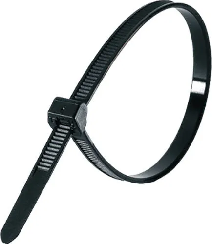 Standard Cable Tie, 12" Long Black 1000 pack