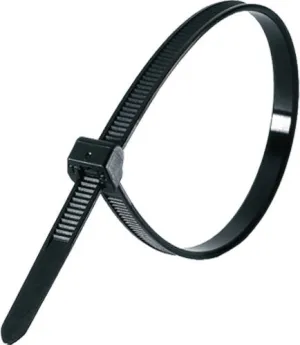 Standard Cable Tie, 15.35" Long Black 1000 pack