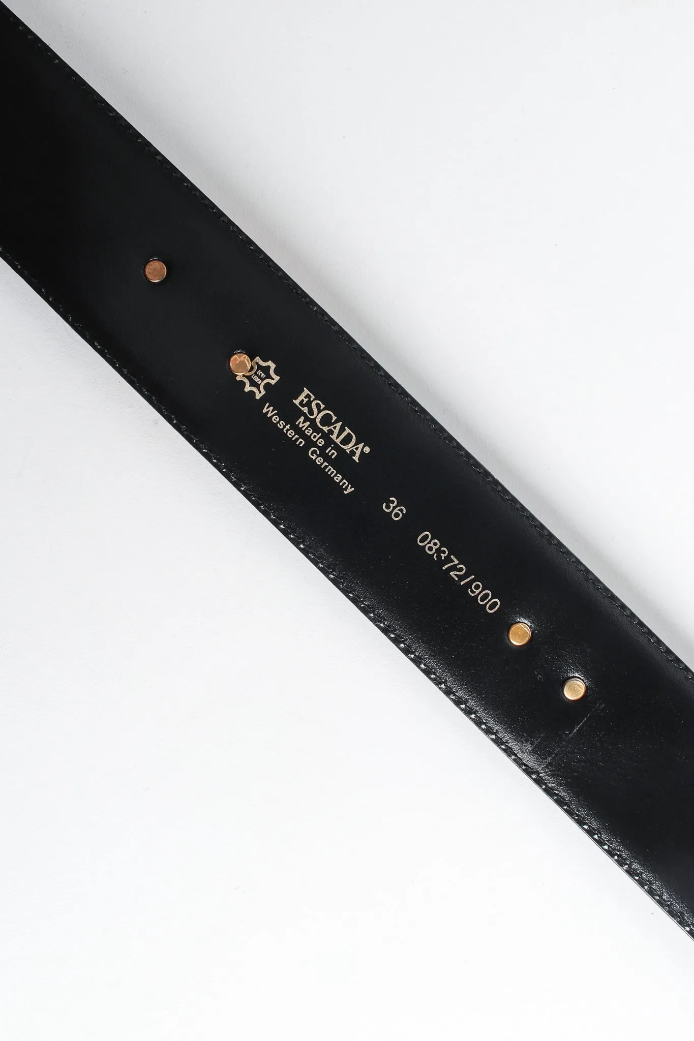 Studded Bow Leather Belt