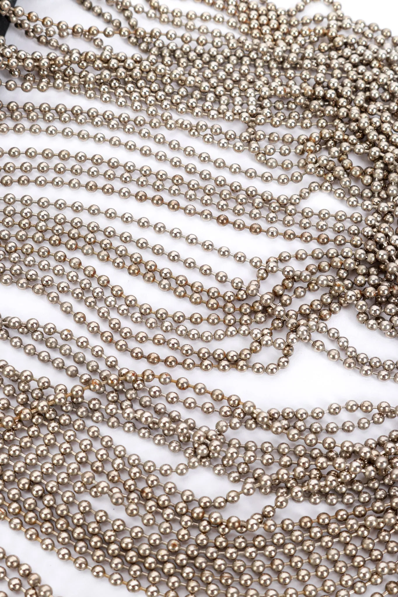 Studded Chain Drape Leather Belt