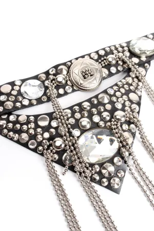 Studded Chain Fringe Belt