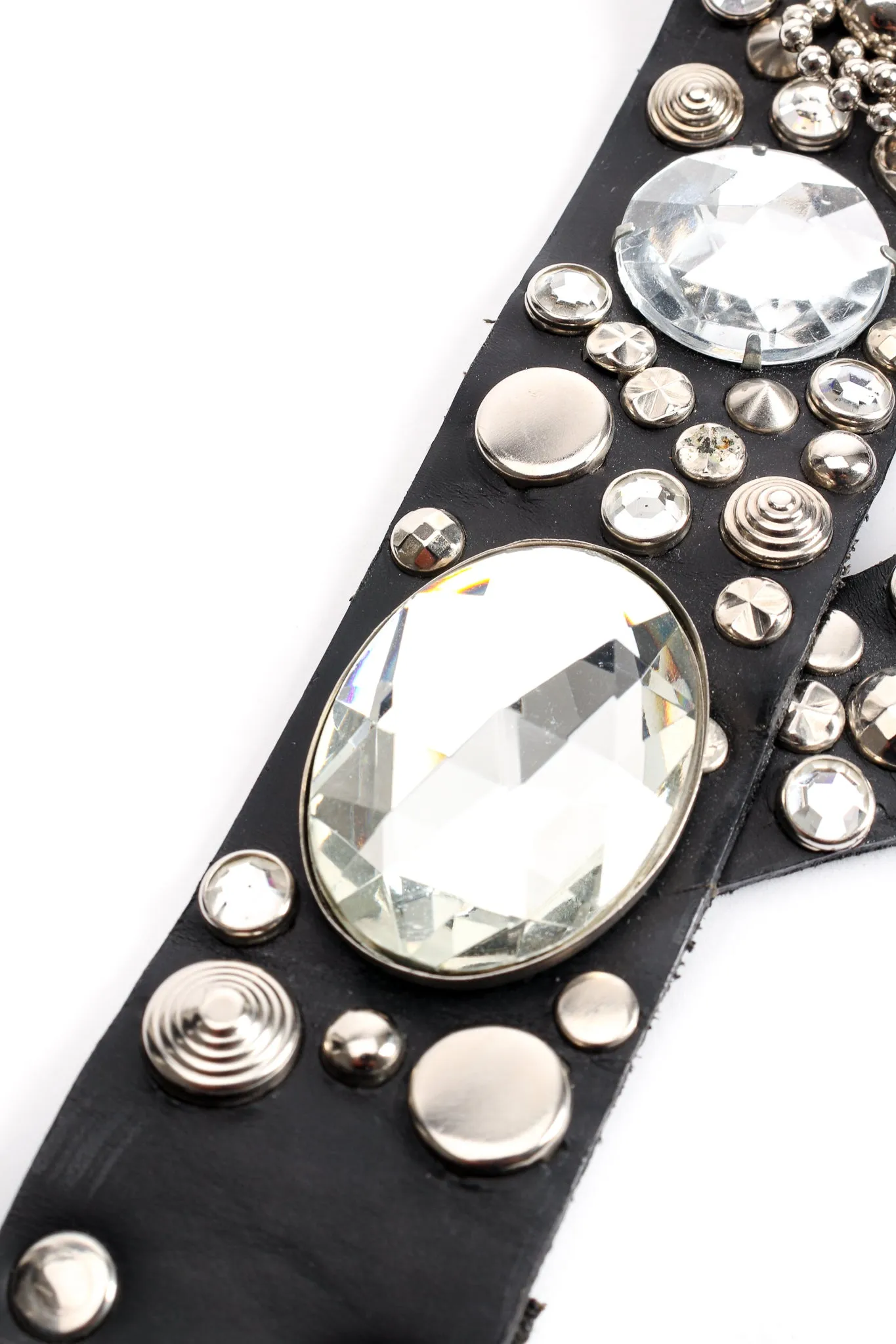 Studded Chain Fringe Belt