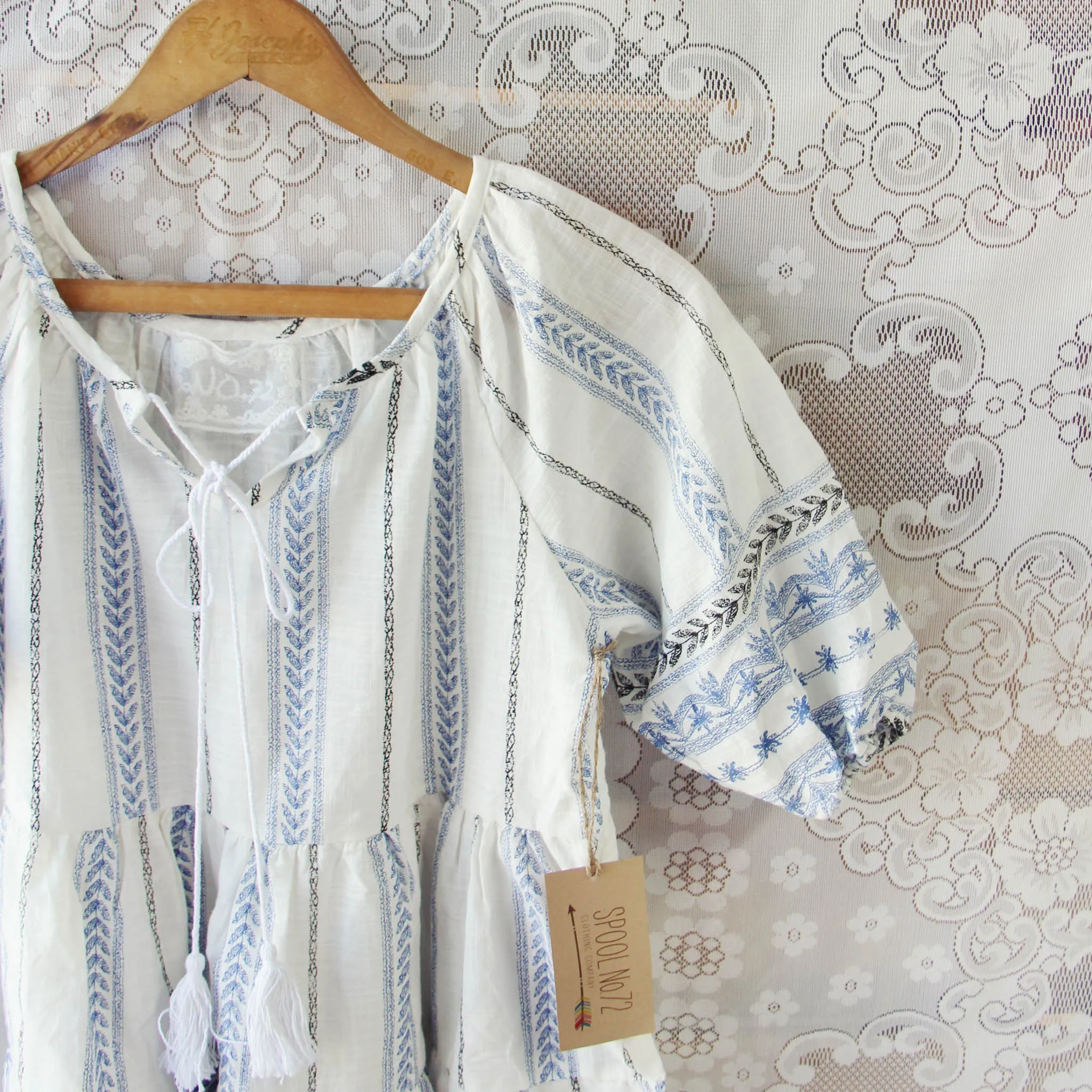 Summer Juniper Blouse in Sky