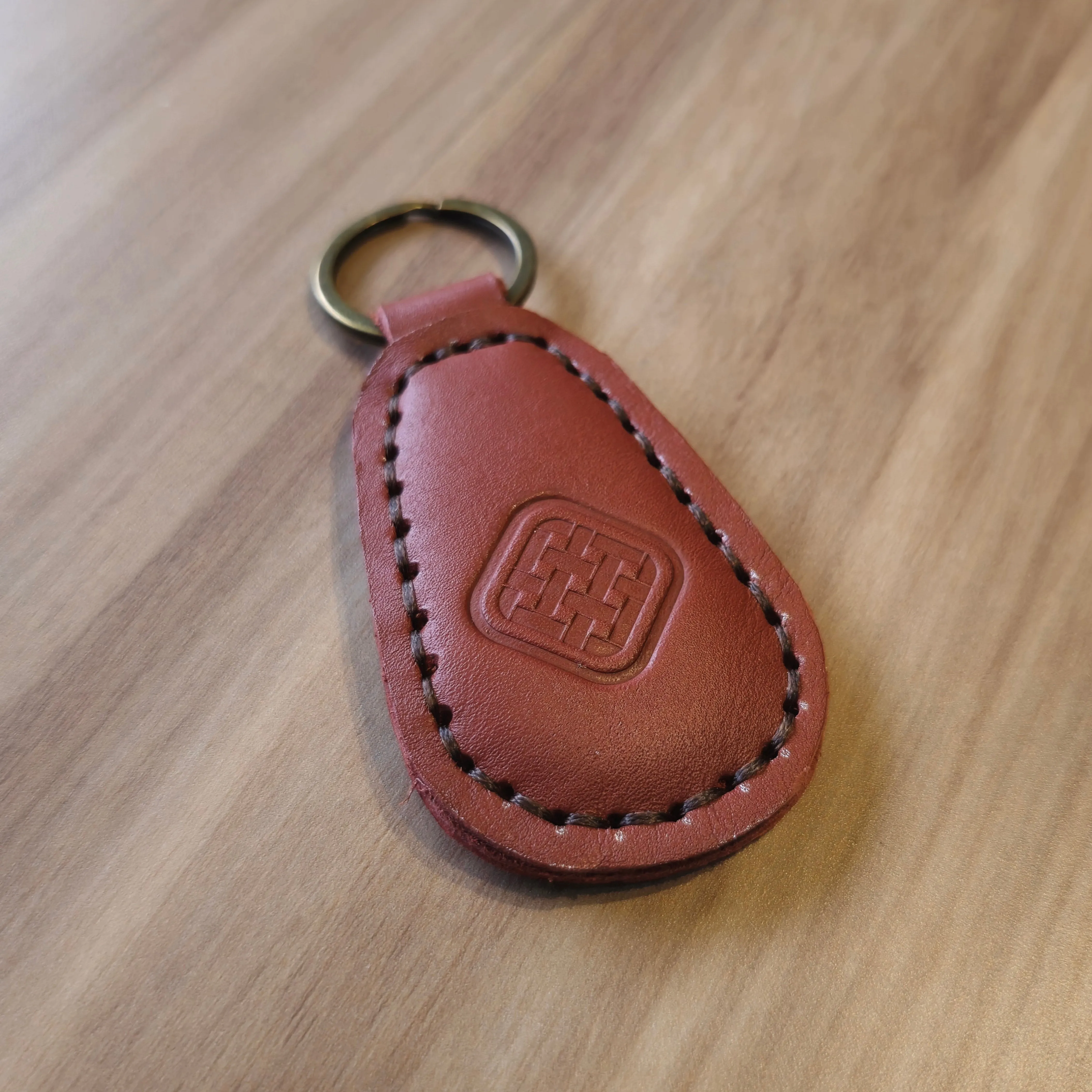 The Good Store Vintage Leather Keychain