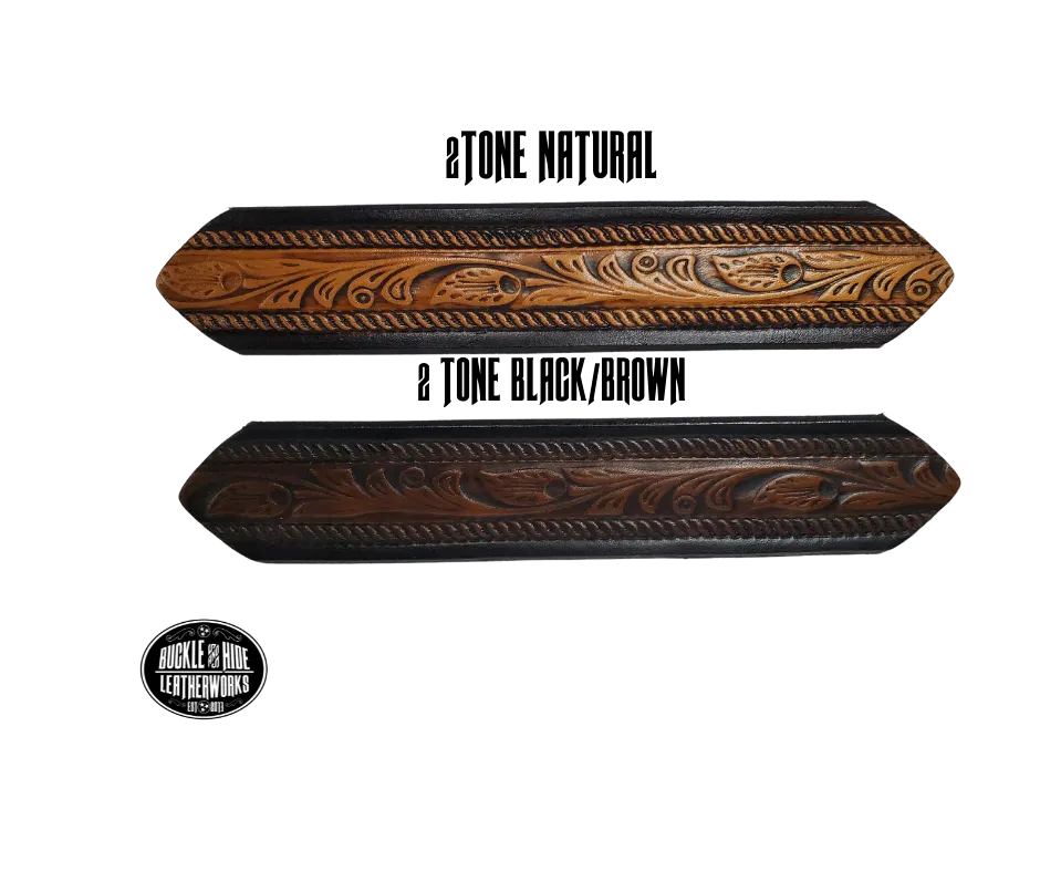 The 'High Noon" Western Name Leather Belt