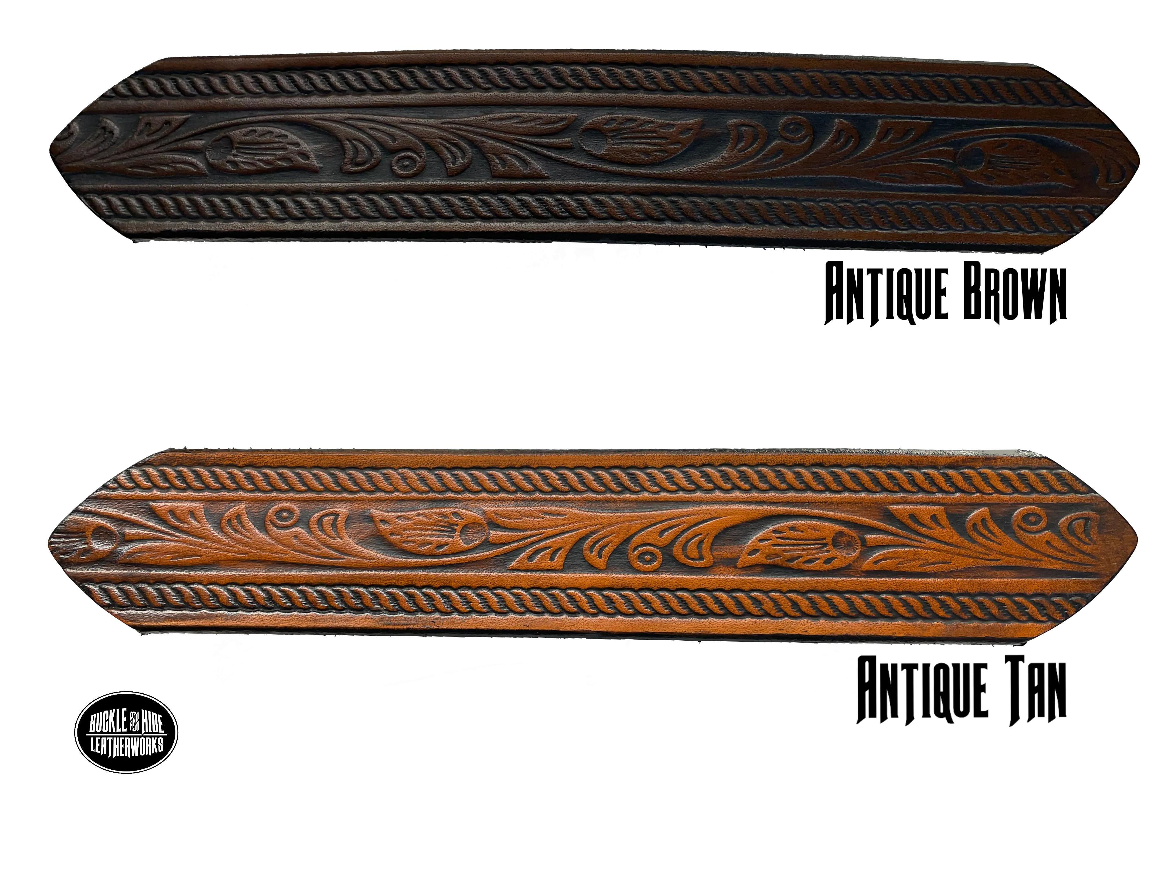 The 'High Noon" Western Name Leather Belt