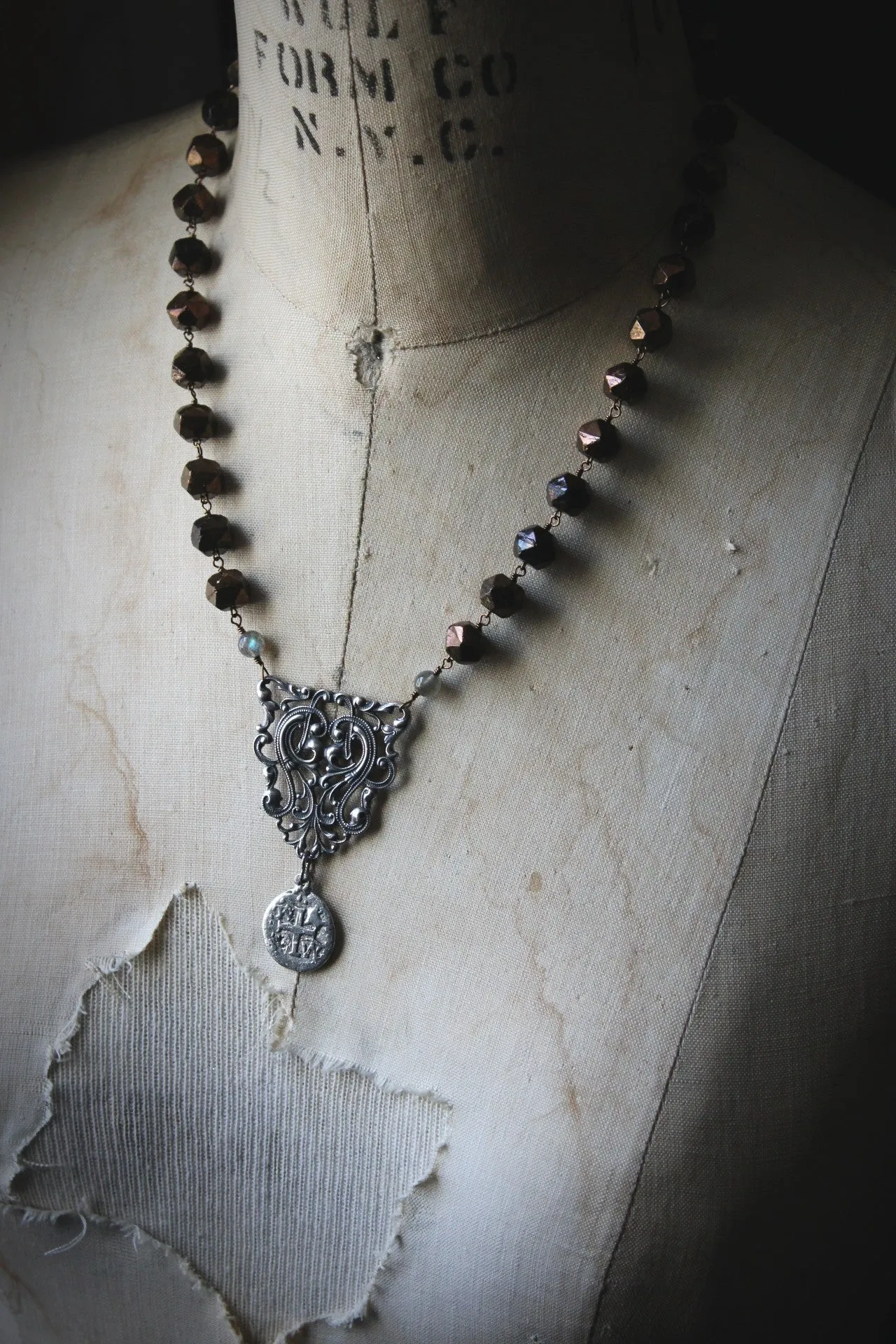 The Lady of the Lake | The Knight's Table. Beaded Pendant Necklace.