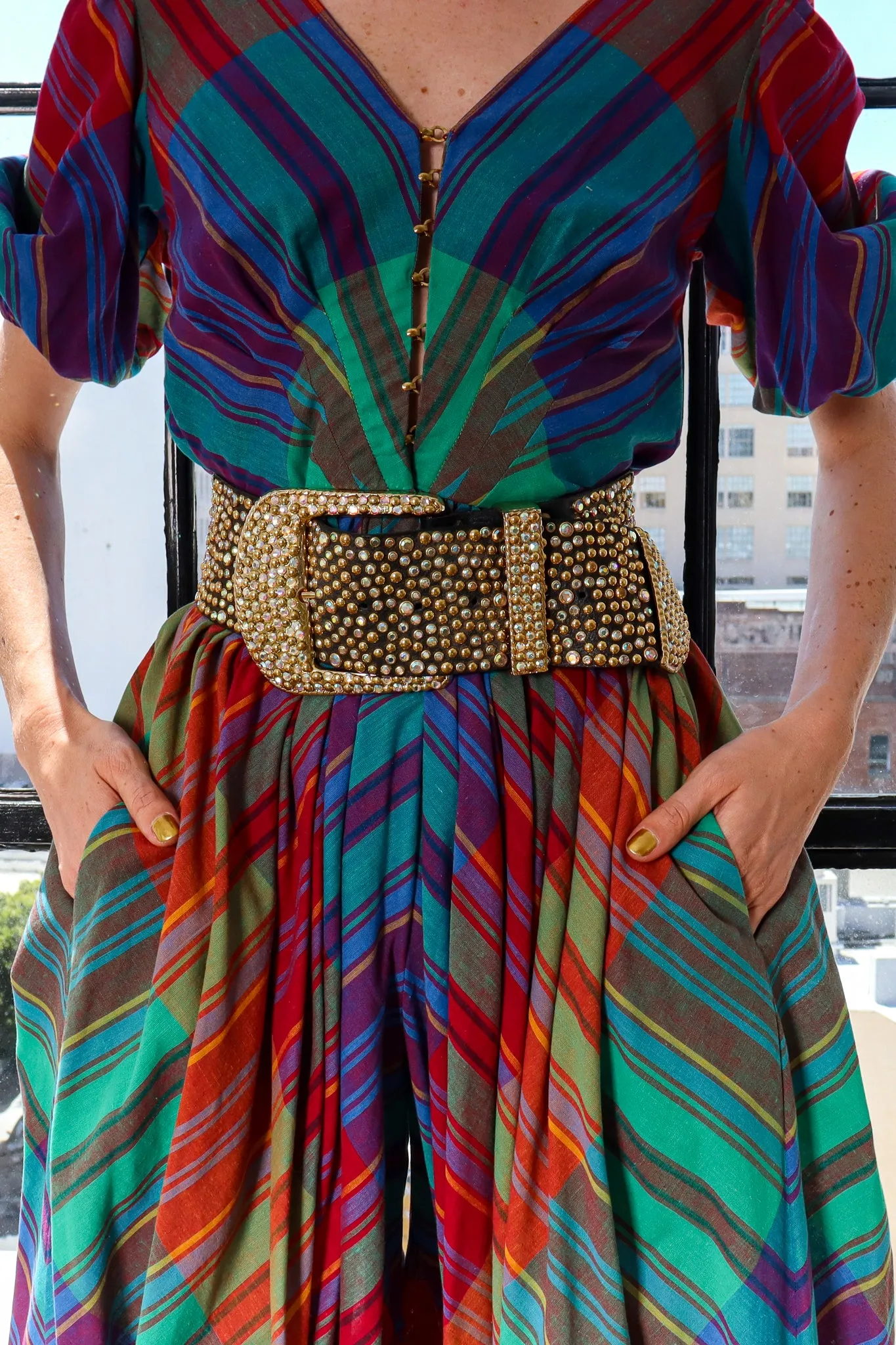 Thousand Shimmer Leather Belt