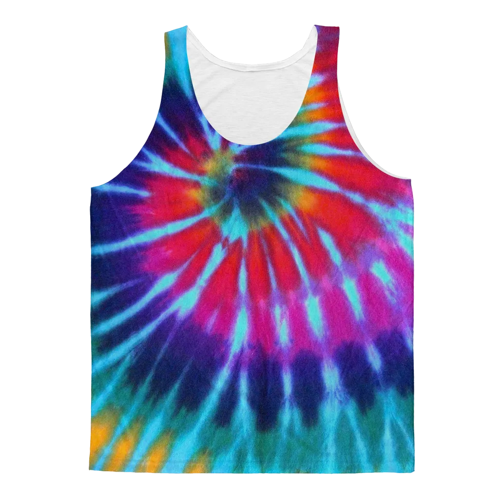 Tie Dye Pattern Adult Tank Top