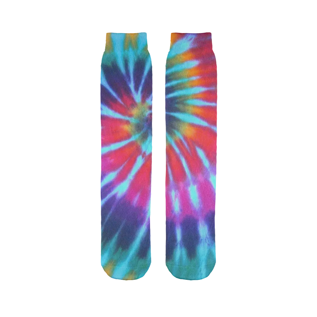 Tie Dye Pattern Tube Socks