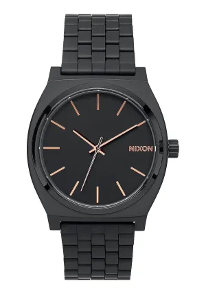 TIME TELLER , 37 MM All Black/Rose Gold A045-957
