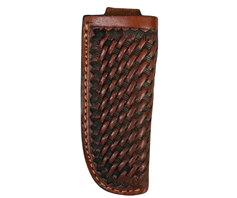 Tooled Pocket Knife Sheath