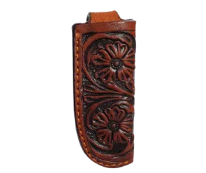 Tooled Pocket Knife Sheath