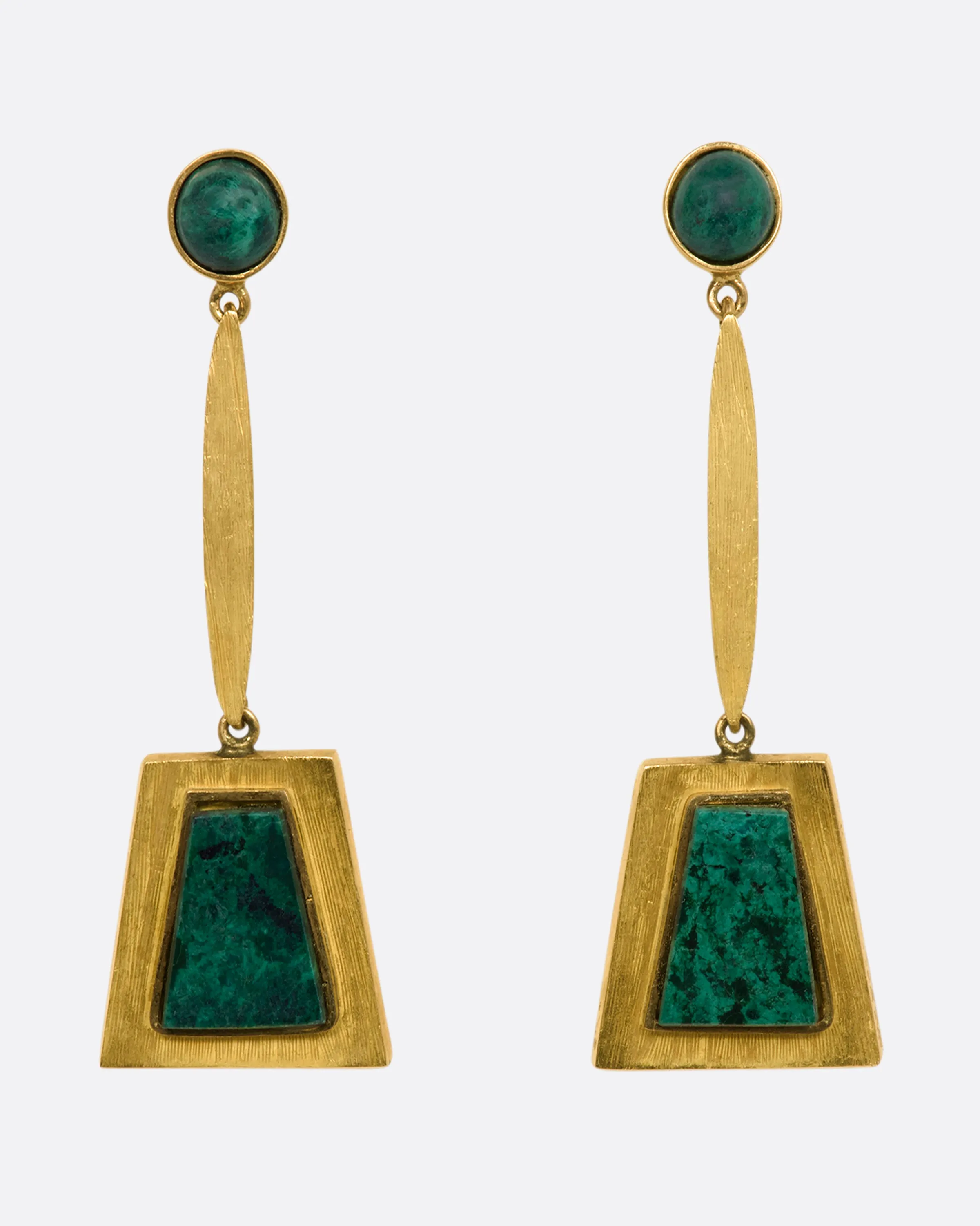 Trapezoid Drop Earrings