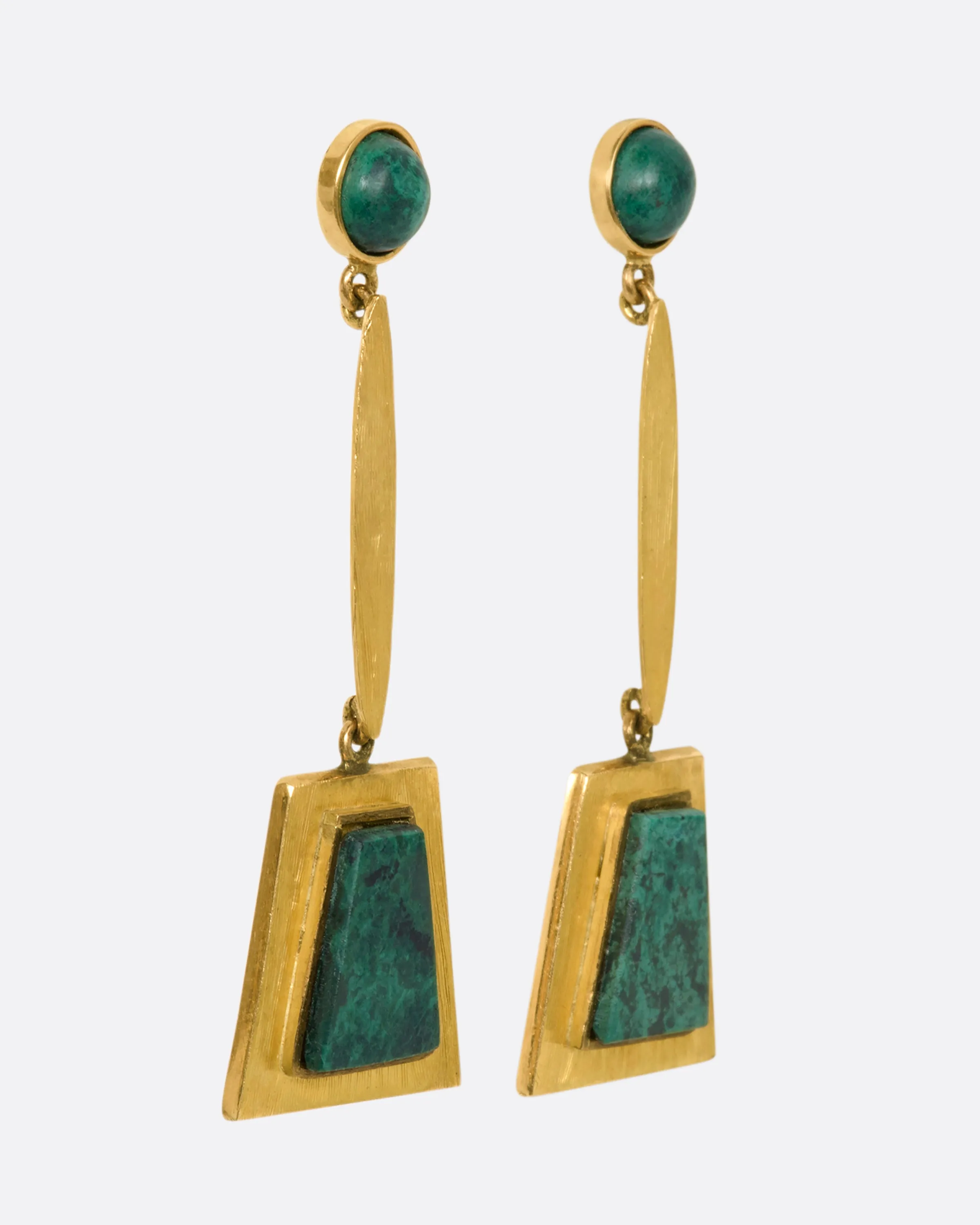 Trapezoid Drop Earrings