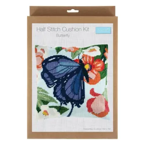 Trimits | Half Stitch Tapestry Kit | Cushion | Butterfly