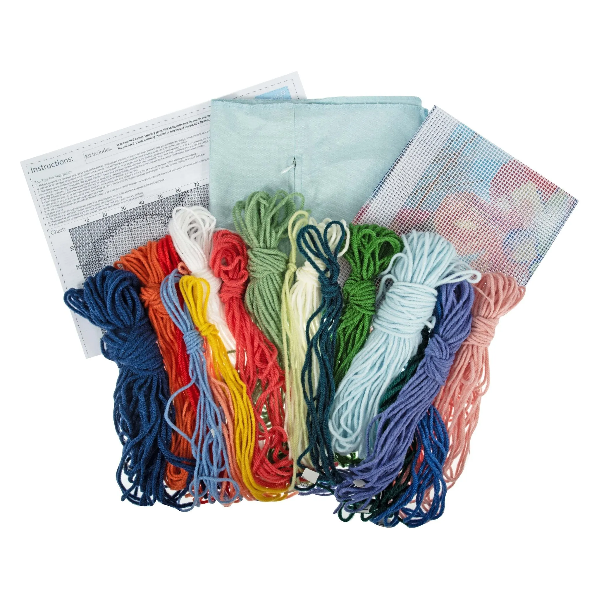 Trimits | Half Stitch Tapestry Kit | Cushion | Butterfly