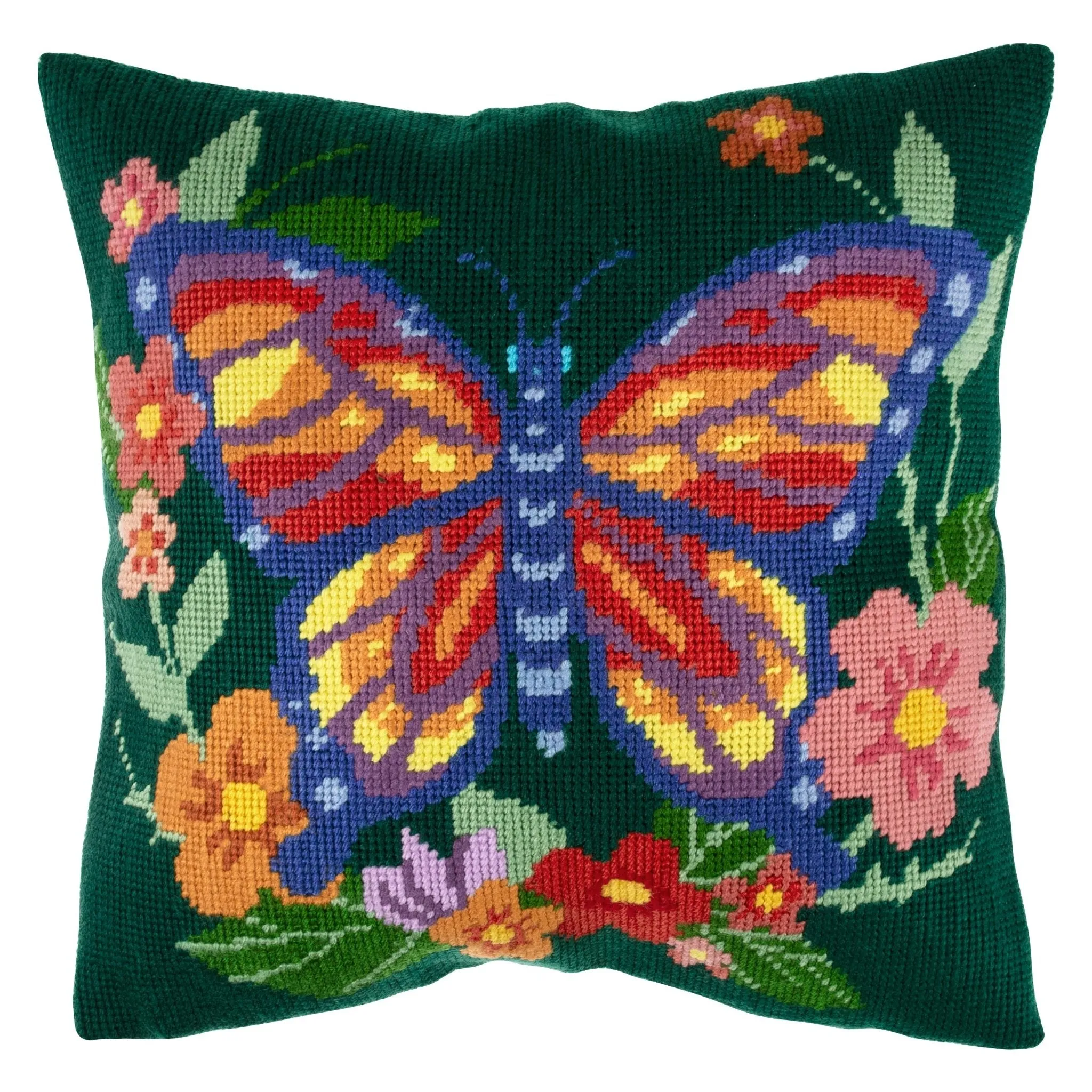 Trimits | Half Stitch Tapestry Kit | Cushion | Flutterby