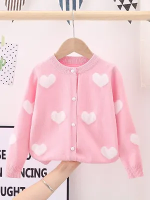 Truly Loved Heart Knit Cardigan