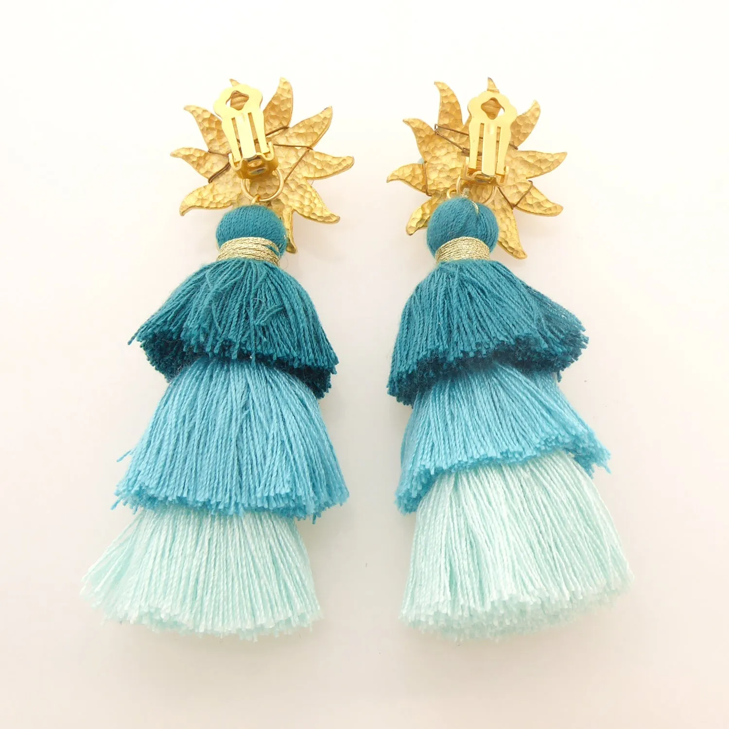 Under the sea tassel earrings