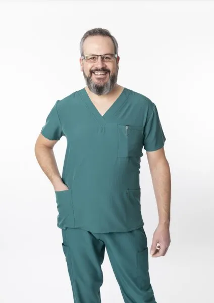 Unisex Stretch Scrub Top
