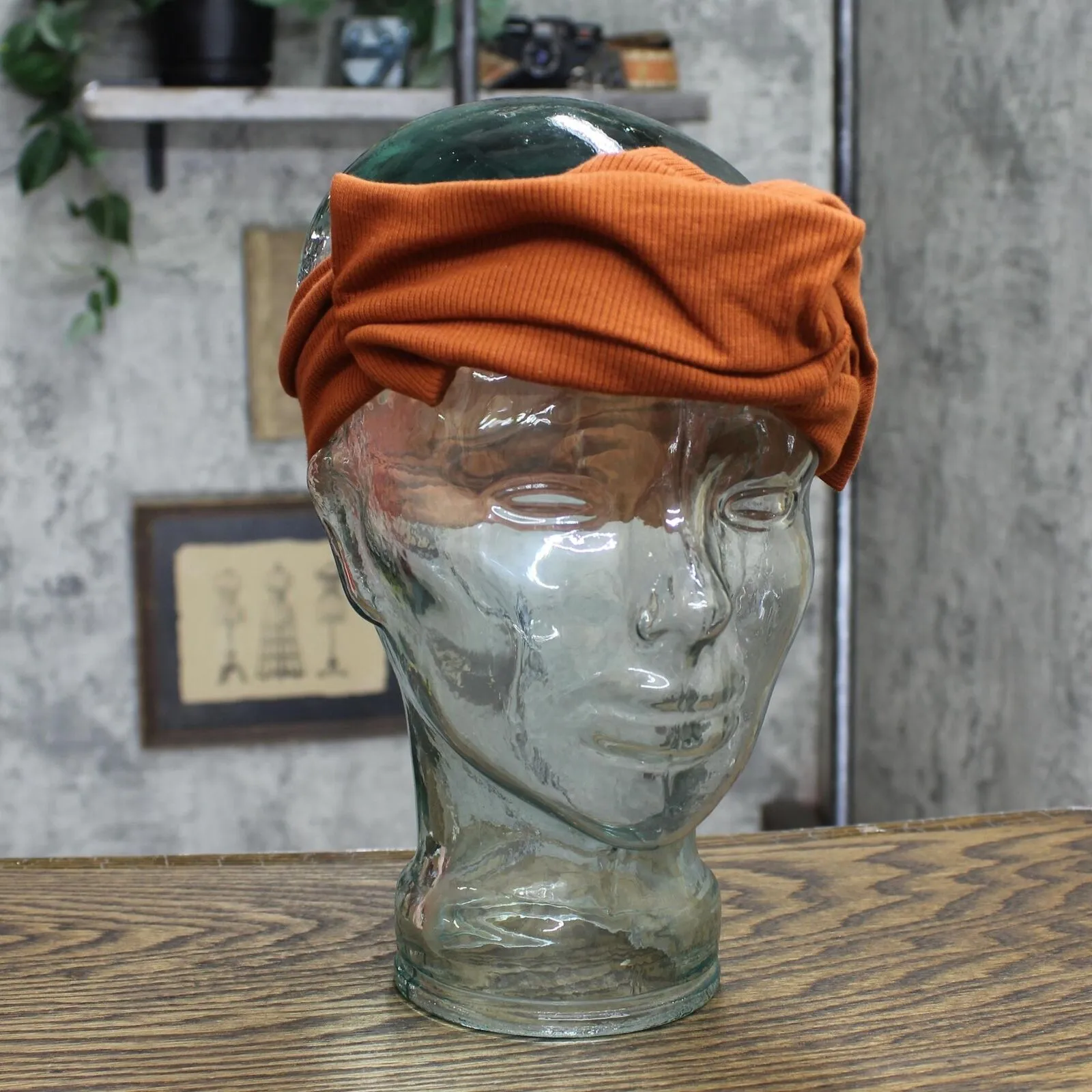 Universal Thread Soft knotted Headwrap Orange One Size