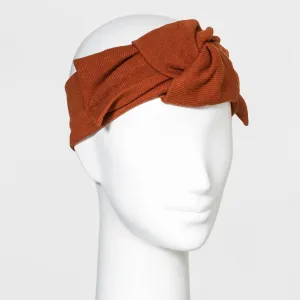 Universal Thread Soft knotted Headwrap Orange One Size