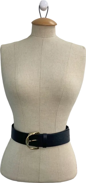 Unknown Brand Black Leather Belt M