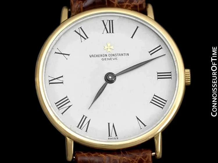 Vacheron & Constantin Patrimony Style Mens Ultra Thin Watch - 18K Gold