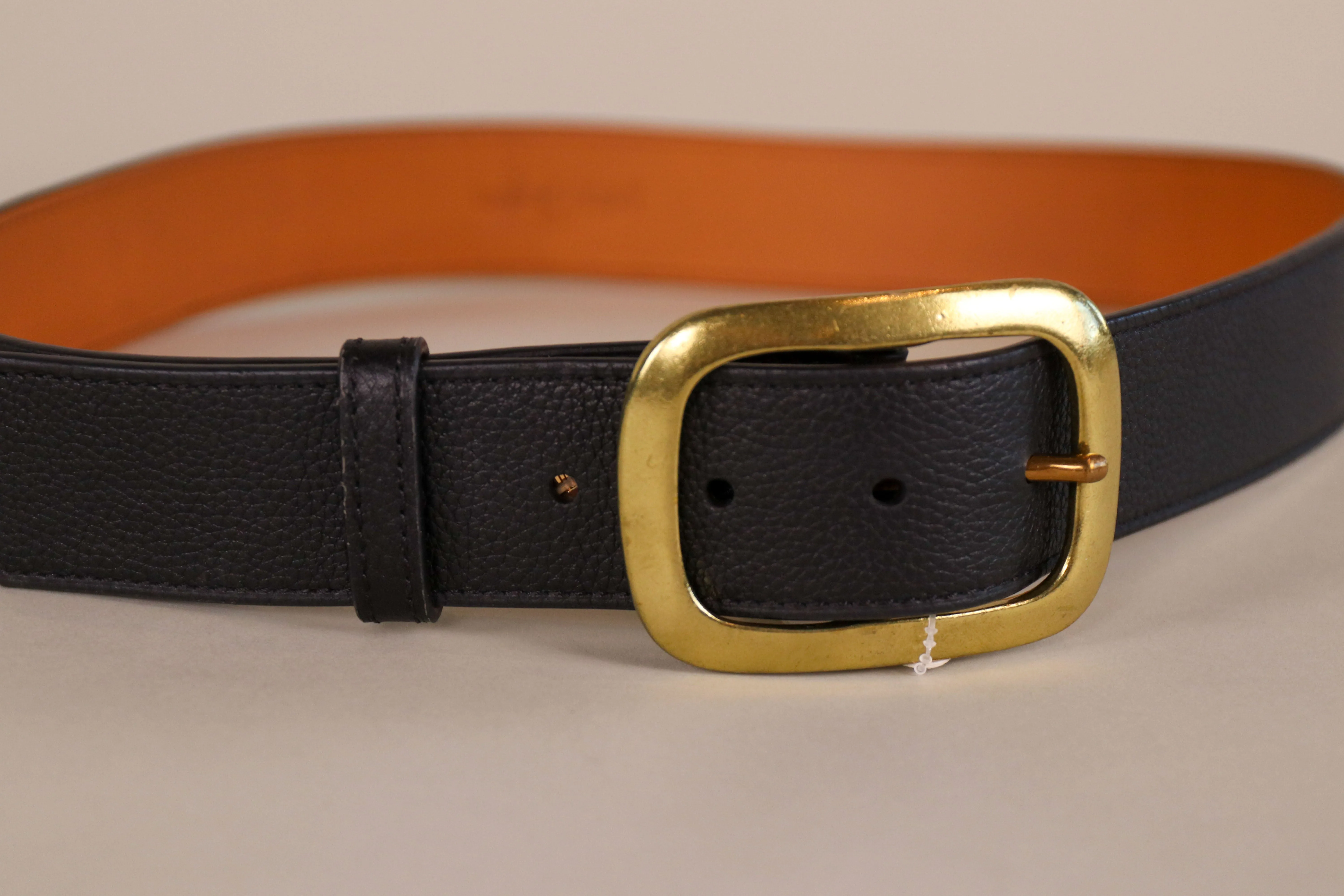 Vaincourt Paris - La Captivante Pebbled Leather Belt - S