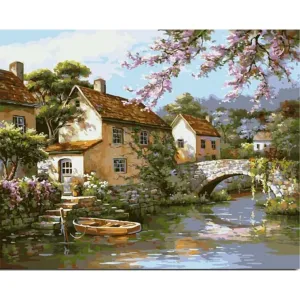 Village - Canvastly DIY Paint By Numbers
