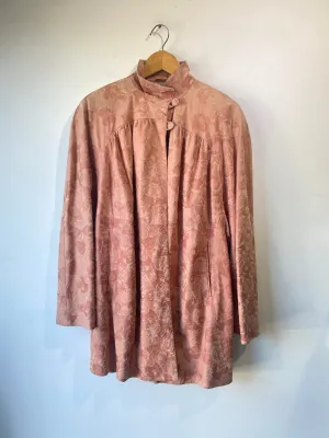 Vintage Bally Pink Embossed Leather 80's Jacket