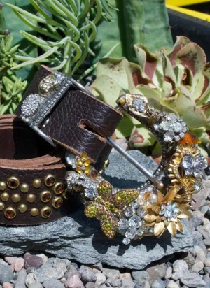 Vintage Butterfly Belt & Buckle - Large