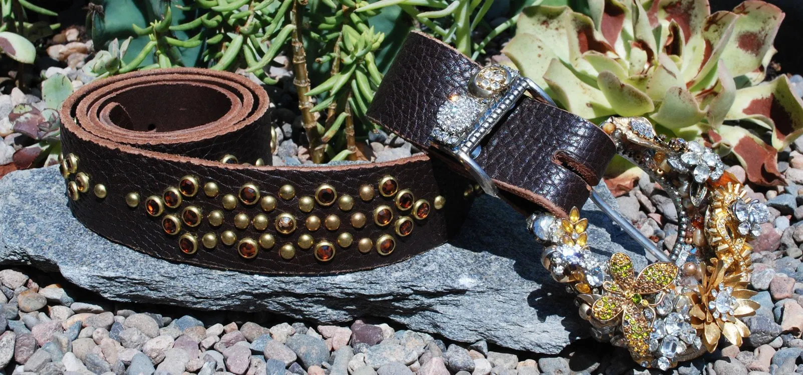 Vintage Butterfly Belt & Buckle - Large