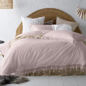 Vintage Design Blush Gypsy 250TC Cotton Quilt Cover Set