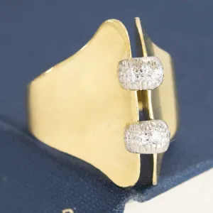 Vintage Diamond Corset Ring