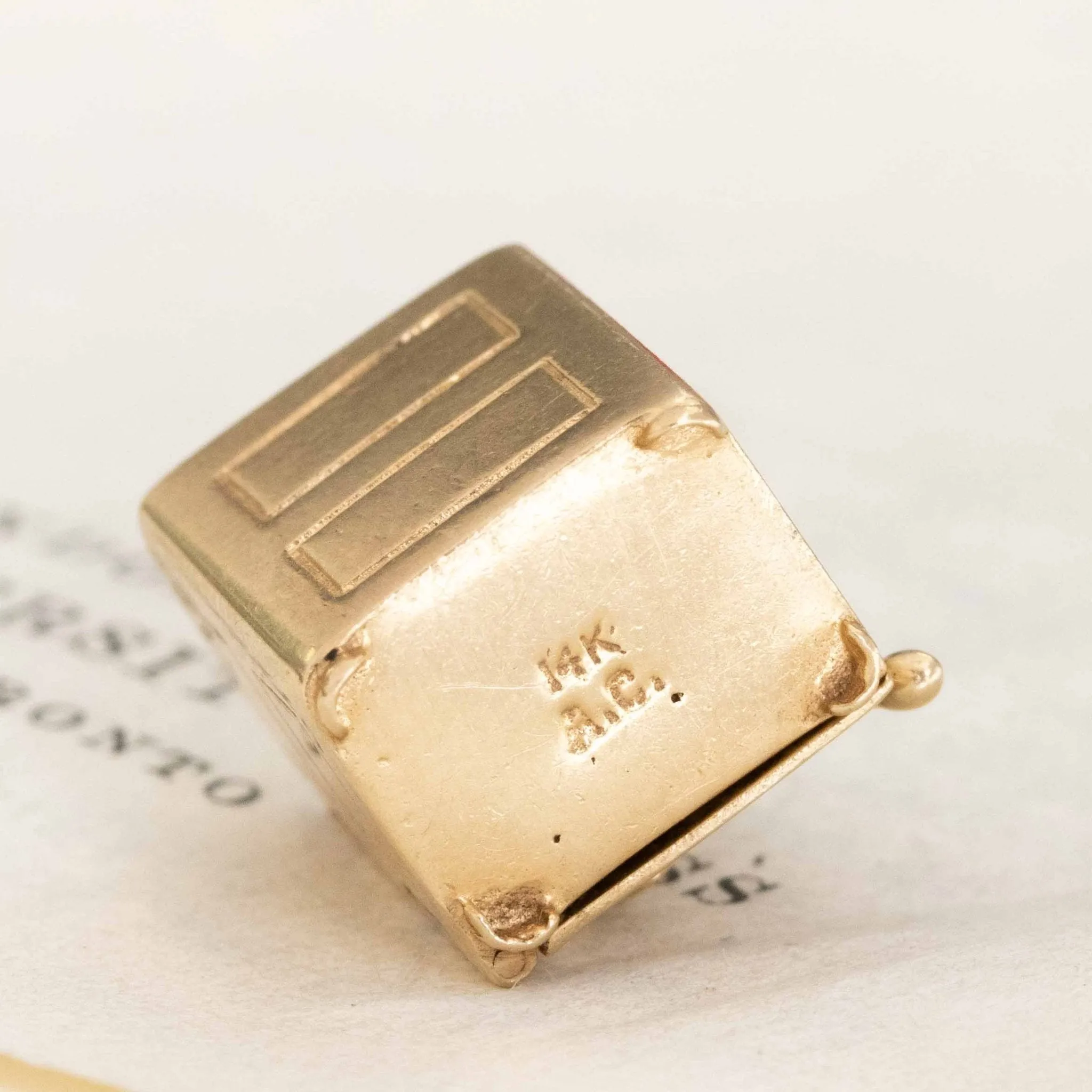 Vintage Dollar Safe Charm