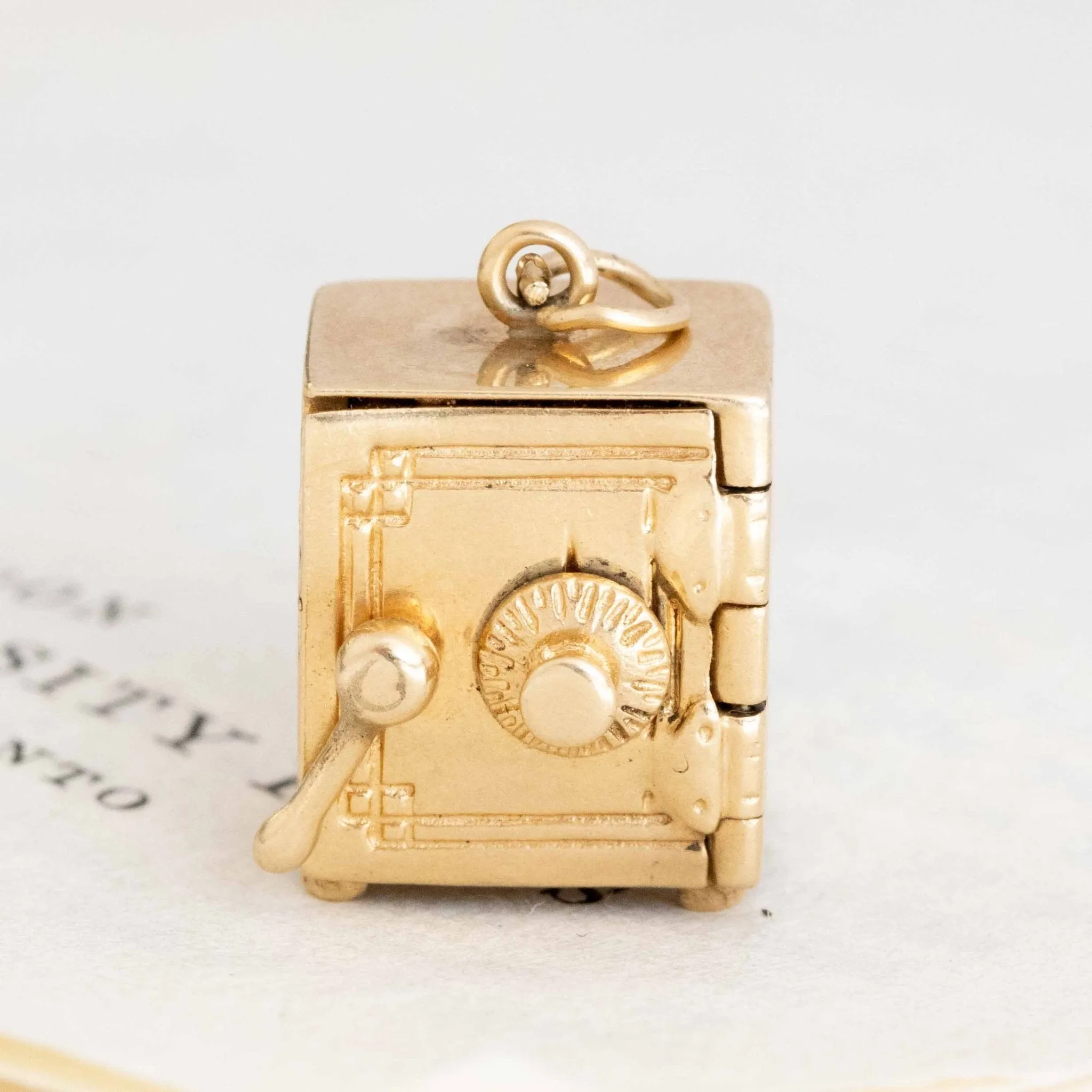 Vintage Dollar Safe Charm