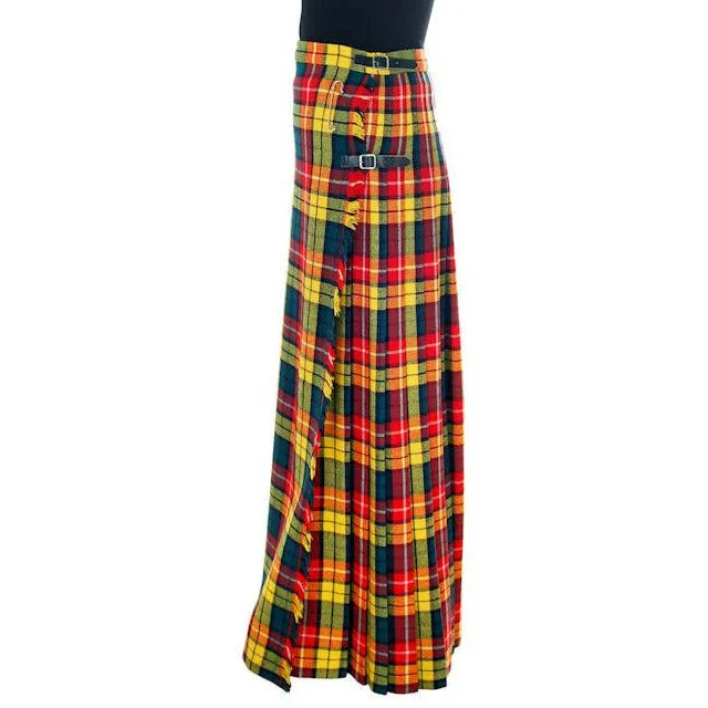 Vintage Ladies Scottish Maxi Skirt Made In Scotland Laird-Portch Small